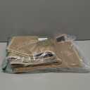 Artoid Mode Washable Non Slip Kitchen Rugs and Mats Set of 2, Rubber Backing Absorbent Kitchen Mats for Floor Front of Sink - 20x32 and 20x48 Inch (Linen)