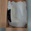 Heated Mouse Pad Hand Warmer Super Quiet, 110v 100w Desk Mouse Pad Hand Warmer, Personal Desk Heater Energy Efficient Ceramic Office with Thermostat Low Wattage - White