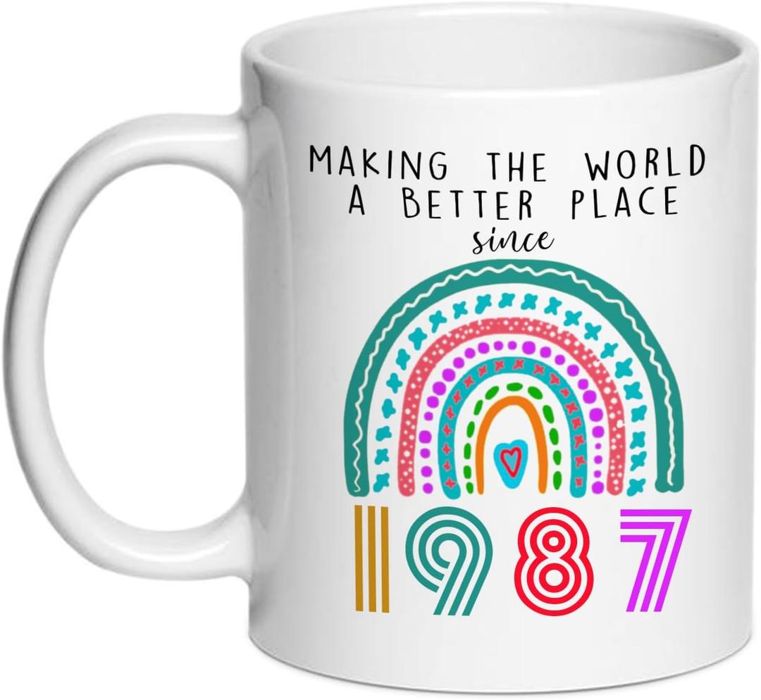 39th Birthday Gifts for Women Men Coffee Mugs,Gifts for 39 Year Old Woman,1987 Birthday for Women, 39th Presents Coffee Mug Presents Women,11oz (1987)