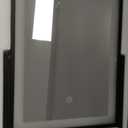 Beelux Vanity Mirror with Lights,15.3" Makeup Mirror with Light Smart Touch Control Dimmable 3 Modes Lighted LED Mirror 360°Rotation Black for Christmas Birthday Thanksgiving Mother's Day