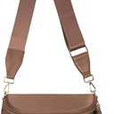 Spacious Nylon Crossbody Bag Bum Bag Handbags Wallets Purses Trendy Shoulder Bag for Women (brown)