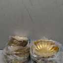 10 Pcs Metal Compote Bowl for Centerpiece Flower Holder Small Compote Vase Decorative Indoor Outdoor Flowers Fruits Plant for Valentine's Day Wedding Home Party Decoration (Bright Gold)