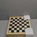 Juegoal 7-in-1 Wooden Board Game Set for Kids Adults, Tabletop Combo Classic Travel Portable Board Games (Chess, Checkers, Chinese Checkers, Backgammon, Parcheesi, Snakes and Ladders, Tic Tac Toe)