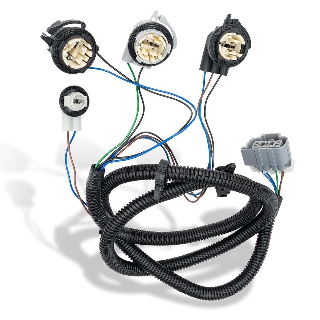 WEILEITE Right Passenger Side Tail Light Direct Wiring Harness Kit Compatible with Chevy Silverado 1500 1500HD 2500HD 3500 2003-2007 Replace 16531402