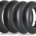 GIGOOL 4.80/4.00-8" Replacement Tire and Inner Tube Set, 2 Pack, 15" Heavy Duty Tire and Wheel, TR-13 Straight Valve Stem, for Wheelbarrow Trolley Dolly Garden Wagon Wheel Replacemen