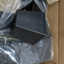 M8-1.25 Metric Thread Bolts Plastic Furniture Legs 4 Inch Black Square Sofa Feet with Plate Nuts - Couch Feet Replacement - Couch Legs Set of 8