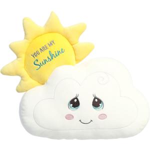 Aurora Inspirational Precious Moments You are My Sunshine Stuffed Animal - Cherished Memories - Enduring Comfort - White 14 Inches