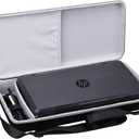 Aproca Case Compatible with HP OfficeJet 200 Wireless Mobile Printer CZ993A, Portable Storage Hard Bag for Accessories (Case Only) (Black with Shoulder Strap)