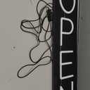 Large Vertical Open Sign for Business 21.6 Inch, Dimmable Bright LED Neon Open Sign Lighted Opening Neon Light for Business Storefront Window Glass Door Retail Shop Store Bar Salon Restaurant, White