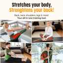 FlexBuddy Stretching Tool  2-in-1 Flexibility & Back Trainer | Daily Mobility & Pain Relief | Compact Stretch Aid for Home, Office & Gym