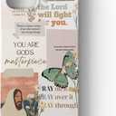 Jesus Flowers Case for iPhone 14,Christian Bible Verse Butterfly Collage Case for Men Women,Smooth Tough PC Full Cover Case for iPhone 14