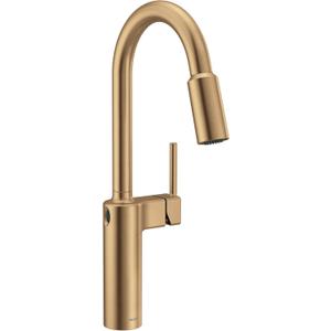 Moen Inara MotionSense Wave Kitchen Faucet, Bronzed Gold, 87463EWBZG