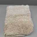 OLANLY Bathroom Rug Set 2 Piece, Soft Absorbent Microfiber Bath Mats and U-Shaped Contour Toilet Rug, Non-Slip, Machine Wash Dry, Plush Shaggy Bath Mats for Bathroom (24"x16"+24"x20", Light Beige)