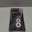 Qasim 1-Pair 90MM White+Amber Switchback 108SMD 4014 LED Halo Ring Angel Eyes Led DRL Fog Light Turn Signal Lamps 12V