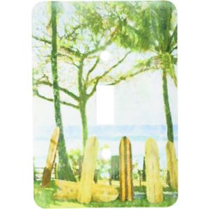 3dRose LLC lsp_100944_1 Surf Boards N Palm Trees Single Toggle Switch
