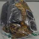 Jexine 70s Women Disco Outfit Costume Disco Party Top Pants Sunglasses Ball Necklace Earring Wig for Halloween New Year Eve, XL