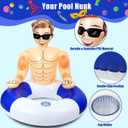 Silph PLC Pool Float, Inflatable Swim Ring with Cup Holder for Party, Pool Toys for Adult/Kids Relaxing & Pool Hunk Ring for Lifeguard