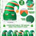 St. Patrick's Day Party Favors Hat Accessories Set for Adults Green Leprechauns Felt Hats Shamrocks Sunglasses (Green)
