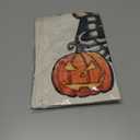 2 x Halloween Trick or Treat Garden Flag Ghost Dog 12x18 Inch Small Double Sided Burlap Welcome Yard Dachshund Skeleton Outside Decorations DF342