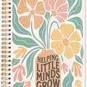 Qabliqo Teachers Gifts Spiral Notebooks, Boho Floral End of Year Teacher Gifts Journal for Writing, Teacher Appreciation Gift Notebook for Note Taking, Teachers Office Supplies, 5.5x8.3 Inch