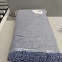 MIULEE Dusty Blue Absorbent Bathroom Rugs, Soft Large Bath Mats Non-Slip and Quick-Drying for Bathroom Floor Bathtub Showers, Machine Washable Carpet (24 x 36 Inches)