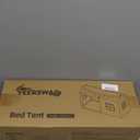 Twin Bed Tent for Kids, Princess Bed Canopy Playhouse with Star Lights, Breathable Private Space Fort Tents, Castle Reading Nook Play Tent for Girls Boys, Beige