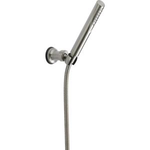 Delta Faucet Trinsic Single Spray Wall-Mount Hand Shower, Hand Held Shower with Hose, Brushed Nickel Handheld Shower Head, Slide Bar Hand Shower, Handheld Shower, Stainless 55085-SS