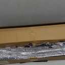 2 Pack 28-48 inch Black Metal Wall Mounted Curtain Rod Set with Brackets, 5/8" Adjustable Small Curtain Rods for Bedroom, Kitchen, Living Room, Grommet Curtains