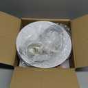 LYOOWNG Plug in Pendant Light, Industrial Hanging Light with Plug in Cord On/Off Switch, Modern Pendant Light with Plug in Cord, Farmhouse Pendant Light Fixture, White