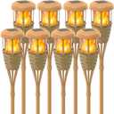 Solar Outdoor Lights, Solar Torch Lights Outdoor Flickering Flame, Outdoor Decorations for Patio Path Yard - 8 Pack