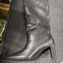 wetkiss Straight Leg Knee High Boots for Women Regular Calf Friendly Square Toe Mid Heel Comfortable Boots Size 9.5