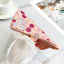 2 x Soft Silicone Case for iPhone 13 Pro Max Case Cute for Women Girls, Girly Aesthetic Cherry Pattern Phone Case, Thin Slim Smooth Silicone Shockproof Protective Cover, Pink