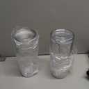 MEWAY 30oz/2 pcs Classic Insulated Tumblers,Double Wall Acrylic Tumbler with LidReusable Plastic Insulated Tumblers with Strawfor cold drinks, sand ice, whatever you like(transparent,2 pack)