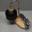 Candle Warmer Lamp with Timer Dimmer, House Warming Gifts New Home Decor, Birthday Gifts for Women Mom, Wax Melt Warmer for Jar Candles, Adjustable Height with 2 Bulbs (Black)