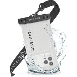 Case-Mate IP68 Waterproof Phone Pouch - Floating Waterproof Phone Case with Crossbody Lanyard - Beach Cruise Ship Travel Essentials - Compatible with All Devices - Touchscreen Friendly - Sand Dollar
