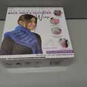 Purple Moon Collection - Wearable Heating Pad with Straps - Extra Large, Blue - Microwavable Heat Pack for Back, Neck, Shoulders Pain Relief - Moist Hot/Cold Therapy Body Wrap for Menstrual Cramps, XL