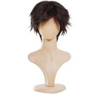 Wigs for Mens' Death Note Male Short Hair Wig Costume Cosplay Wigs (Dark Brown)