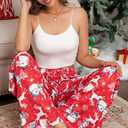 X-Image Women Comfy Casual Pajama Pants with Pockets & Drawstring (Red, S)