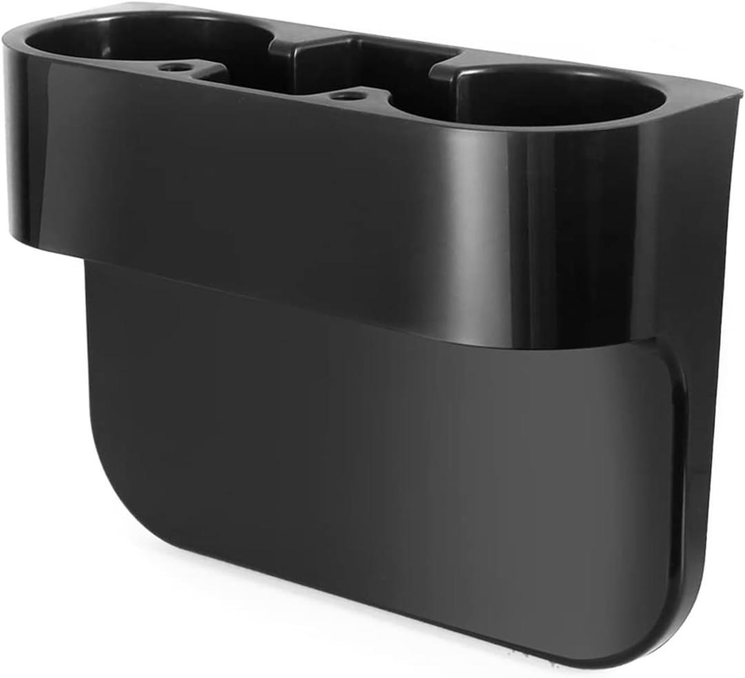 Heart Horse Cup Holder Portable Multifunction Vehicle Seat Cup Cell Phone Drinks Holder Box Car Interior Organizer (Black) (1 Pack)