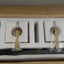 Modern Bathroom Vanity Light 5-Lights Black Gold Crystal Wall Lamp Bathroom Modern Crystal Vanity Lighting