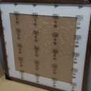 18x18 frame,Distressed Farmhouse Wood Pattern 18x18 picture frame Display 14x14 with mat,Display with Plexiglass,Horizontal and Vertical square frame18x18,Wall Mount Dcor,Walnut,1Pack