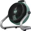 Vornado 293 Large Heavy Duty Shop Fan, 3 Speed Electric Fan, High Impact Casing, IP54-Rated Motor, Whole Room Air Circulator, Pivoting Head, Carry Handle, 16 Floor Fan for Bedroom and Garage, Green