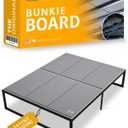 Meliusly Heavy Duty 10mm Bunkie Board Queen Size (60x80'') Patent Pending Low Profile Bed Board Design - Breathable, Noise Minimizing, Moisture Resistant Bunkieboards, Low Profile Bed Support