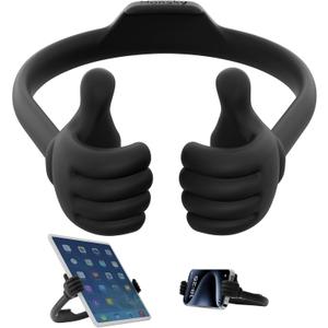 Honsky Adjustable Tablet Stand, Portable Phone Holder for Desk Bed - Multi-Angle Drawing Stand Compatible with All Tablets (Black) (for 7.9" to 12.9")