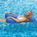 Poolmaster Water Chair Inflatable Swimming Pool Float Lounge, Blue