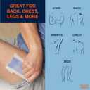 NO HAIR CREW Body Wax Strips High Performance Wax Strips Made for Men, 20 strips & 4 soothing cleansing wipes