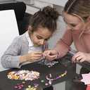 VTG Bead Organizer Box, 112 Pcs Small Organizers, 3-Tier Bead Storage Containers Portable Organizer and Storage Box Stackable Plastic Cases for Bracelet Making DIY Jewelry Nail Charms