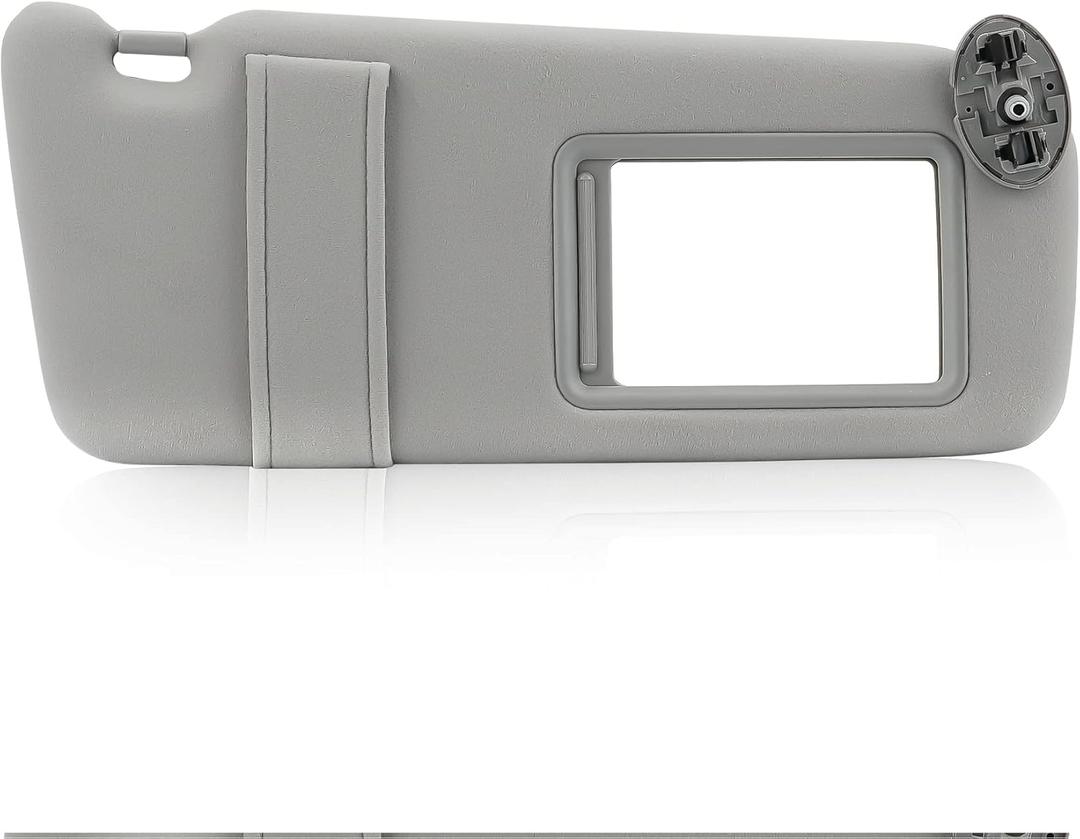 TadaMark Right Passenger Side Sun Visor Fit for Toyota Camry 2007 2008 2009 2010 2011 Gray Without Sunroof & Light Replace # 74310-06750-E0 Grey