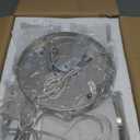 3-Light Pendant Lighting, Brushed Nickel Dining Room Chandelier Light Fixture Over Table with Milk Glass, Modern Cluster Hanging Lights for Kitchen Island Sink, OS-3014-3BNW