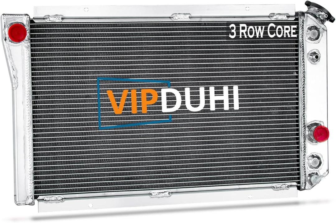 Radiator Compatible with 1982-2002 Chevy S10 Corvette S10 Blazer
1983 1984 1985 1986 1987 1988 1989 1990 1991 1992 1993 1994 1995 1996 1997 1998 1999 2000 2001, 1.9L 2.0L 5.7L,3 Row Aluminum